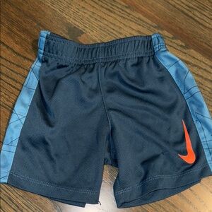 Nike Kids' Black and Blue Athletic Shorts
